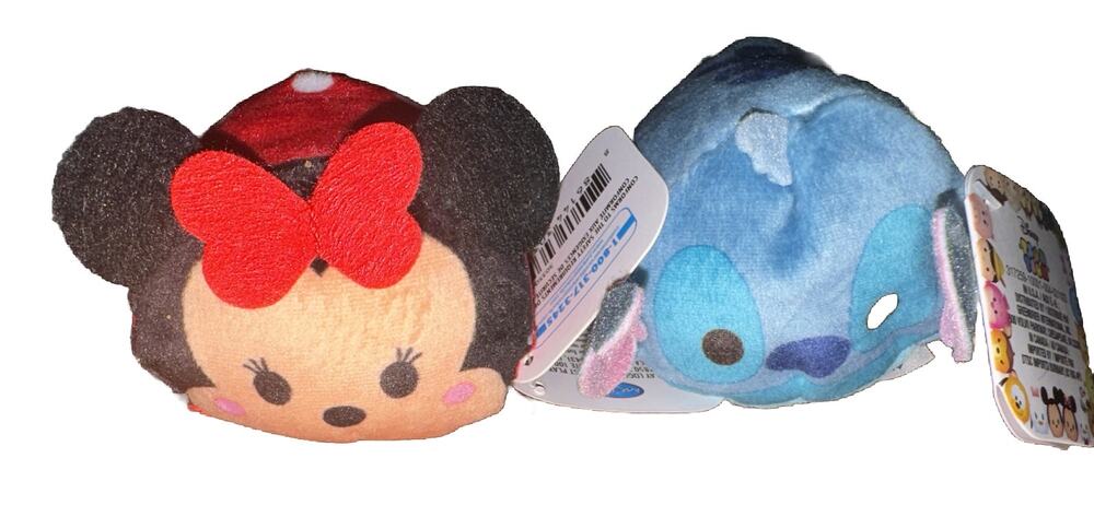 Tsum Tsum Disney Plush Minnie Mouse Stitch Mini Collectible Stuffed Animal New